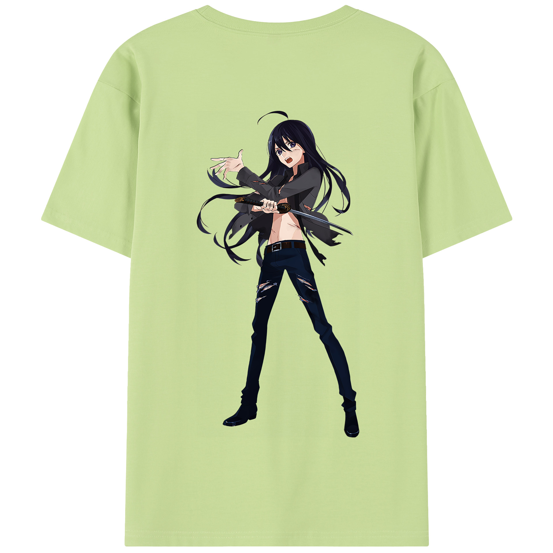 （画像用） 刀剣乱舞 Touken Ranbu 綿100％半袖Tシャツ（背面プリント）
